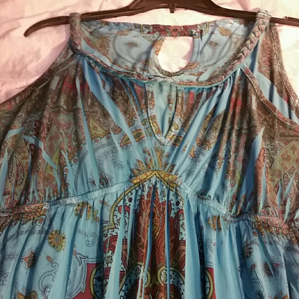 Paisley pullover dress